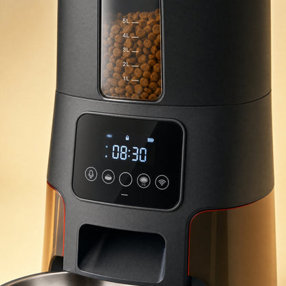 FeastMate Automatic Dog Feeder control panel and hopper detail