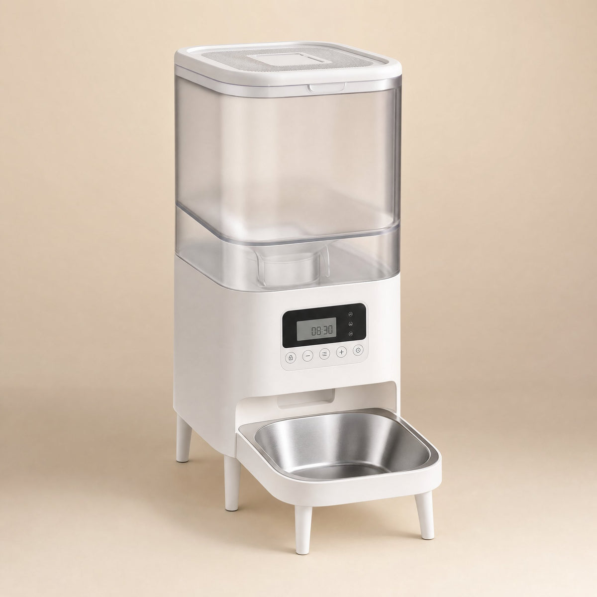FeastMate Automatic Dog Feeder, clean studio product photo