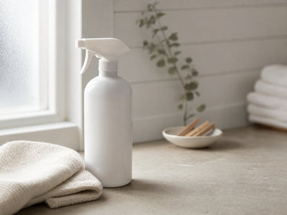 FreshFix Enzyme Remover being sprayed on a carpet stain at home